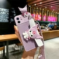 thumbnail image 1 of Funda móvil de dibujos animados Sanrio Kuromi con cordón de cartera para iPhone 14 13 12 11 Pro Max Mini XR XS MAX 8X7 funda blanda anticaída xuanjing  unisex, 1 of 2
