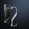 thumbnail image 4 of WAITLOVER Diseño sin marco de la cáscara de aluminio del metal conveniente para la caja del teléfono móvil del iPhone 15/Pro Max F8, 4 of 6