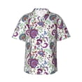 thumbnail image 2 of Picia Fairy Flower Gentle Cotton Regular Fit Short Sleeve Casual Hawaiian Shirt for Men-3X-Large, 2 of 9
