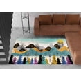 thumbnail image 3 of Bedroom Rugs, Abstract Forest Painting Rug, Personalized Gifts Rugs, Door Mat Rug, Deer Rugs, View Rugs, Deer Rug, Easy to Clean Rug, 2.6'x6.5' - 80x200 cm, 3 of 8
