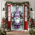 thumbnail image 6 of Linnome Santa Claus Themed Christmas Door Cover 35x71 Inches, Festive Holiday Door Decoration for Indoor Party, 6 of 6