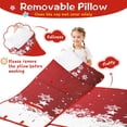 thumbnail image 3 of Red Christmas Snowflake Pattern Toddler Nap Mats for Kids Preschool,59"x22" Sleeping Mat Bag or Kids,Toddler Sleeping Bag,Toddler Nap Mat or Daycare, 3 of 6