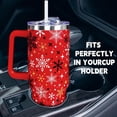 thumbnail image 4 of Baiheyi Christmas Gifts for Women Kids, Red Christmas Tumbler 40 oz with handle and Straw, Insulated Coffee mug Stainless Steel Water Bottle for Christmas, 4 of 6