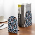 thumbnail image 5 of Naloa colorful snow board 2 Pcs Bookend Large Capacity Office Book Ends for Home Office Library School Study Decoration, 5 of 8