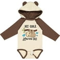 thumbnail image 3 of Inktastic My Oma Loves Me with Sloth and Hearts Boys or Girls Long Sleeve Baby Bodysuit, 3 of 5