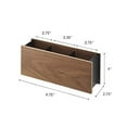 thumbnail image 5 of YAMAZAKI home 2731 2.8 x 9.8 in. Rin Pen Plus Remote Control Holder - Brown, 5 of 5