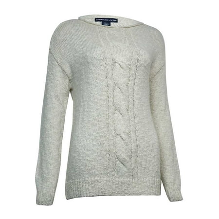 Day Trip Cable Sweater - American Living Women's Metallic Marled Cable Sweater