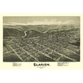 thumbnail image 2 of Moyer 14x11 White Modern Wood Framed Museum Art Print Titled - Clarion Pennsylvania - Moyer 1896, 2 of 4