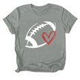 thumbnail image 5 of SZXZYGS T-Shirts pour Femmes Pack Manches Longues T-Shirt Rugby Imprimé Col Rond Manches Courtes Été 2024, 5 of 5