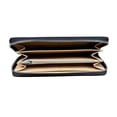 thumbnail image 3 of Cartera Coach Café con logos negros y cremallera plateada, 3 of 3