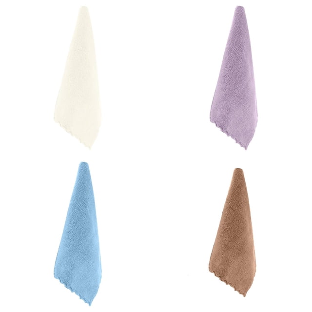 WUSUOWEI 4PCS Kitchen and Home Cleaning Towels,Kitchen Cloth Dish Towels,Microfiber Washcloth Towel,Soft and Reusable,Non Scratch,Rags for Washing Dishes,Absorbent Cleaning Cloths