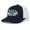 Navy/White, variant on Heritage Pride Bass Fishing Mens Embroidered Mesh Back Trucker Hat, Black/Black