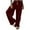 Wine, variant on AherBiu Sweatpants for Women Straight Wide Leg Fleece Lined Joggers Pants Activewear Casual Loose Trousers