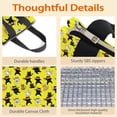 thumbnail image 4 of Ninja Cat Yellow Pattern Insulated Lunch Bag for Women Men, Large Portable Soft Cooler Tote, Thermal Food Storage Bag with Pearl Cotton, 8.66L, 8.75"x5.75"x9.5", 4 of 6