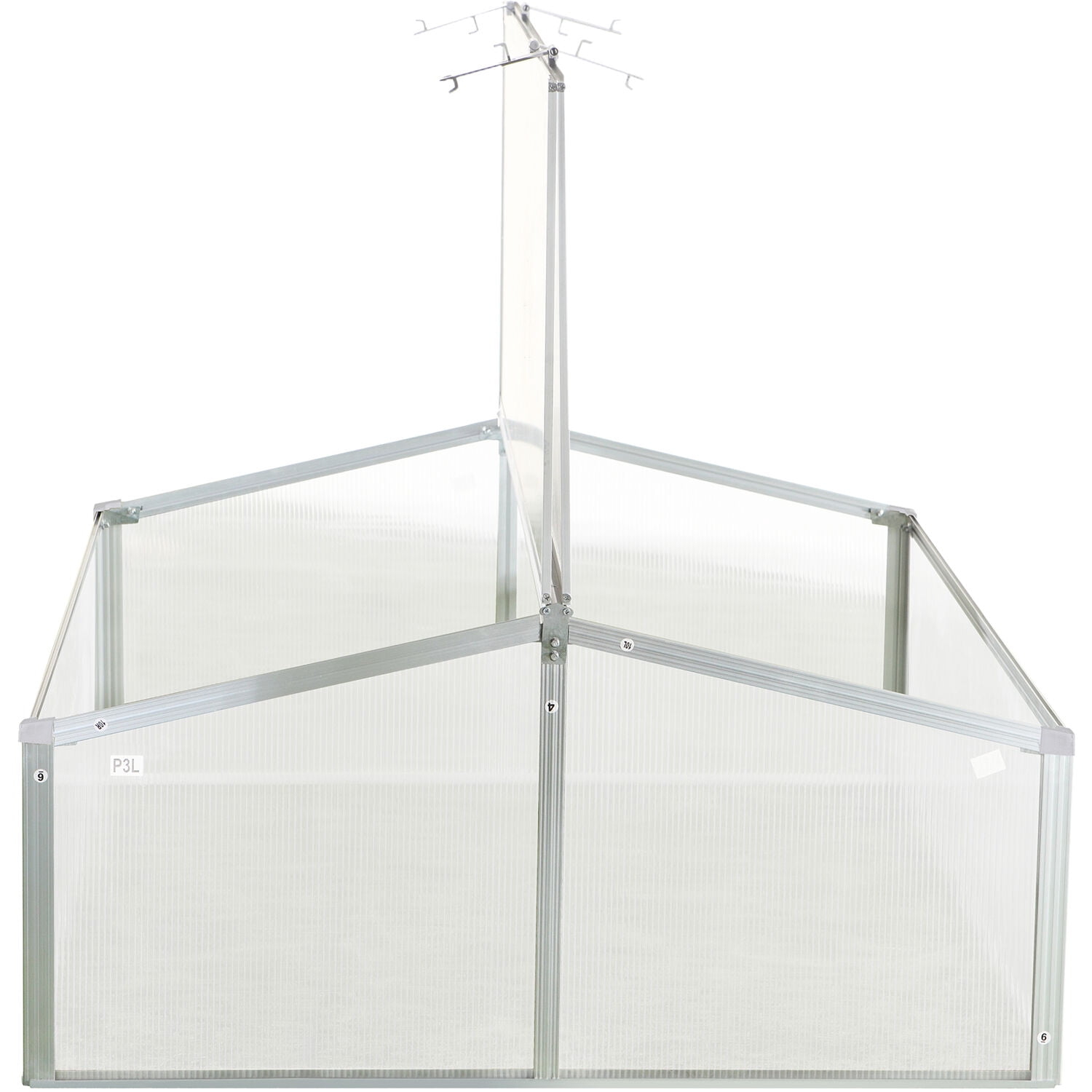 Hanover 39-In. Double Garden Bed Cold Frame Mini-Greenhouse Plant Protector - Lightweight and Portable