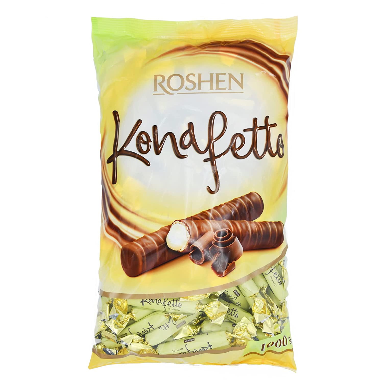 Buy Roshen Chocolate Covered Wafer Candy Konafetto Bianco Condensed