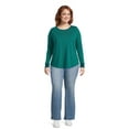 thumbnail image 2 of Terra & Sky Women's Plus Size Long Sleeve T-Shirt, 2 of 5