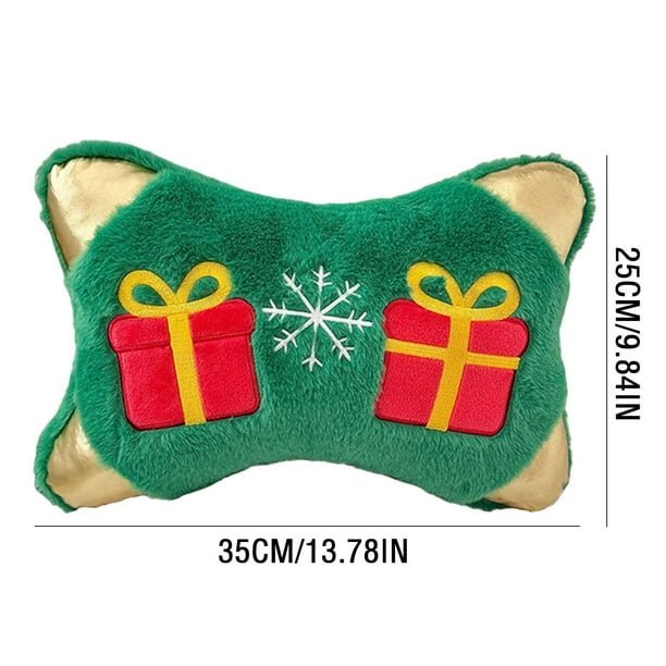 Cojín navideño | Cojín decorativo festivo para sofá y cama | Decoración festiva para el hogar | Cojín de soporte lumbar | Decoración de temporada para sala de estar y dormitorio | 1 pieza