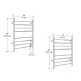 thumbnail image 2 of Ancona Prestige Dual 8-Bar Wall Mounted Electric Towel Warmer, 2 of 5