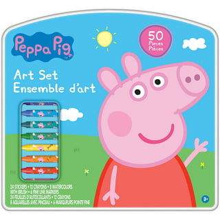 Sesame Street 43-Piece Art Case, Travel Art Set for Children, Includes  Markers, Crayons, Stickers, and Watercolors, Gift for Kids, Ages 3+
