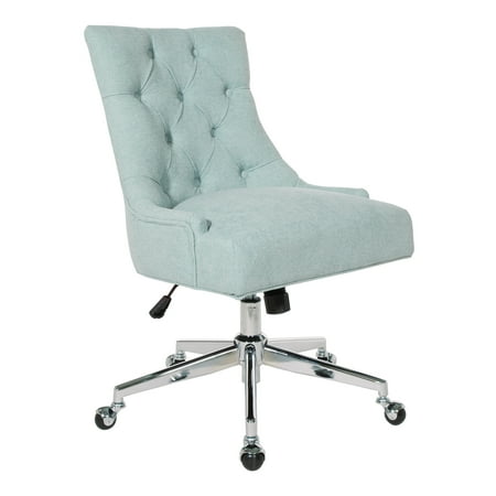 UPC: 0090234487784 | OSP Home Furnishings Amelia Office Chair in Mint Fabric with Chrome Base