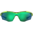 thumbnail image 3 of Under Armour Yard Pro ANSI Z87+ Green Yellow Fluo Semi-Rimless Wrap Unisex Sunglasses - UAYARDPRO-00IE-V8, 3 of 4
