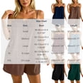 thumbnail image 3 of Tqcoqu Women's Casual Square Neck One Piece Jumpsuit,Summer Resort Spaghetti Strap Rompers,Loose Fit Mini Jumpsuit,Brown Women's S-XXL, 3 of 7