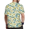 thumbnail image 2 of Wukai Lilies Flowers Print Men's Short-Sleeved Mesh T-Shirt,Quick-Dry Short Sleeve Workout T-Shirt-XX-Large, 2 of 8