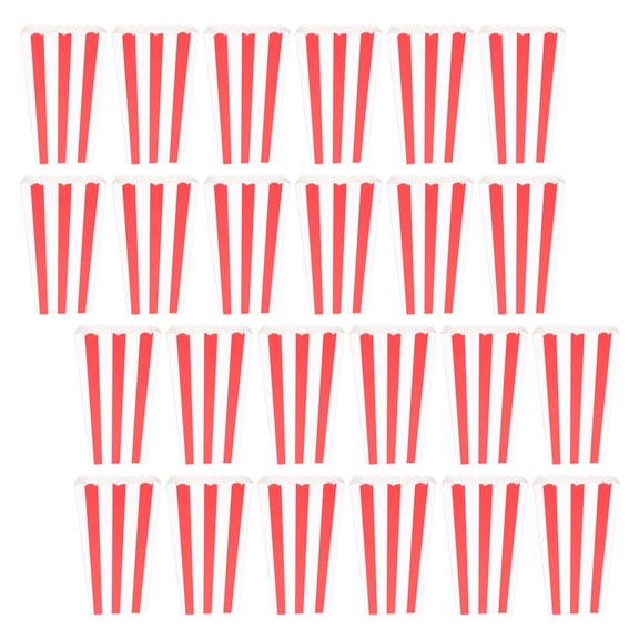 SWETRACE 50Pcs Paper Popcorn Boxes Assorted Color for Movie Night Party Decorations