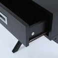 thumbnail image 3 of LuxenHome Black X-Leg Accent End Table with Storage, 3 of 9