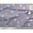 thumbnail image 2 of Soimoi Rayon Fabric Circle,Pig & Sheep Kids Fabric Prints by Yard 56 Inch Wide, 2 of 3