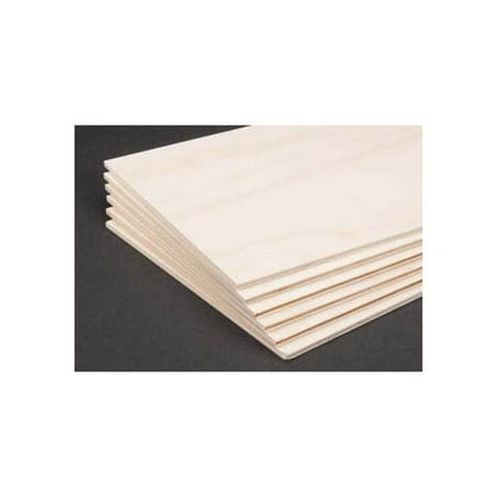887629 Birch Plywood 3mm 1/8x6x12" (6) Multi-Colored