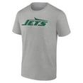 thumbnail image 2 of Men's Fanatics Heather Gray New York Jets Primary Logo T-Shirt, 2 of 3
