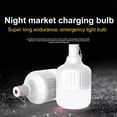 thumbnail image 3 of Kajiali LED rechargeable bulb night market stall outdoor camping artifact household power outage super bright rain proof rechargeable emergency light, 3 of 7