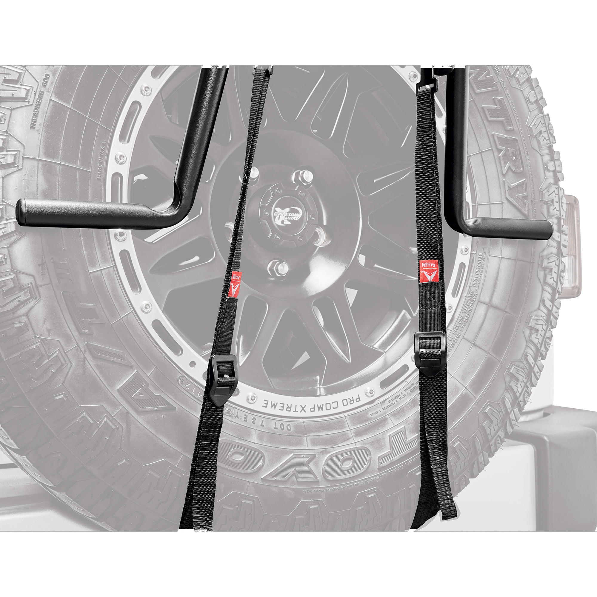 Details about   Allen Sports Deluxe 2-Bike Spare Tire Mounted Carrier Model 322DN 