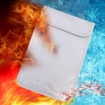 thumbnail image 2 of Nikou Fireproof Bag - Fireproof File Pouch Folding Waterproof Document Holder File Storage Bag Safe Bag Envelope Pouch with Zipper, 2 of 7