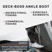 Grundens Men’s DECK-BOSS Ankle Boot, Monument Grey, Size US M 9