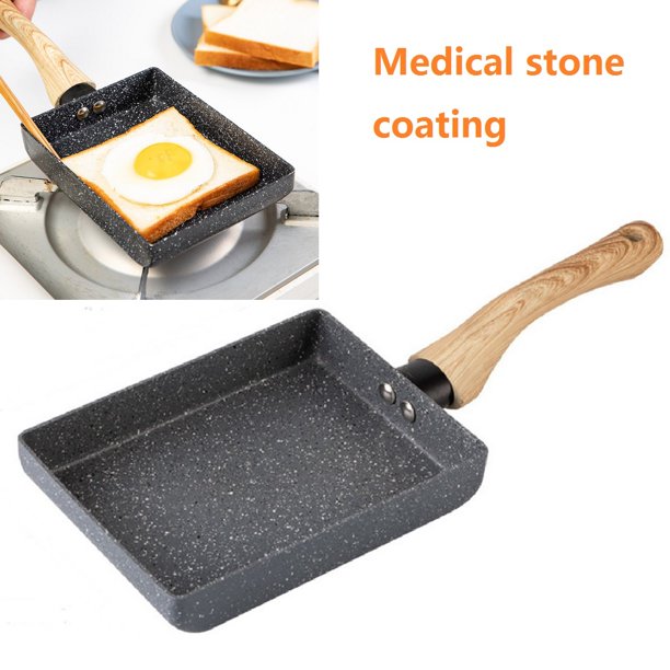 Egg Omelette Pan Tamagoyaki Japanese Square Pan Non Stick Medcal Stone Coating Mini Frying Cooker With Anti Scalding Handle Gas Stove And Induction Hob Compatible Dishwasher Safe Walmart Com Walmart Com