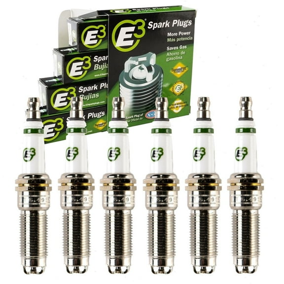 6 pc E3 Spark Plugs compatible with GMC Acadia Limited 3.6L V6 2017