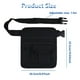 thumbnail image 2 of Riñonera para herramientas de jardinería, bolsa para dinero en la cintura para camarero de restaurante con soporte para lápiz con cinturón ajustable y soporte para cheques (negro), 2 of 5