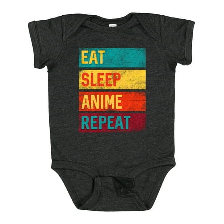 

Inktastic Eat Sleep Anime Repeat Gift Baby Boy or Baby Girl Bodysuit