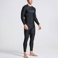 thumbnail image 2 of Uikmnh Men's Diving Swimming Two Piece Set Long Sleeved Plus Nine Trousers Snorkeling Surfing Suit, 2 of 5