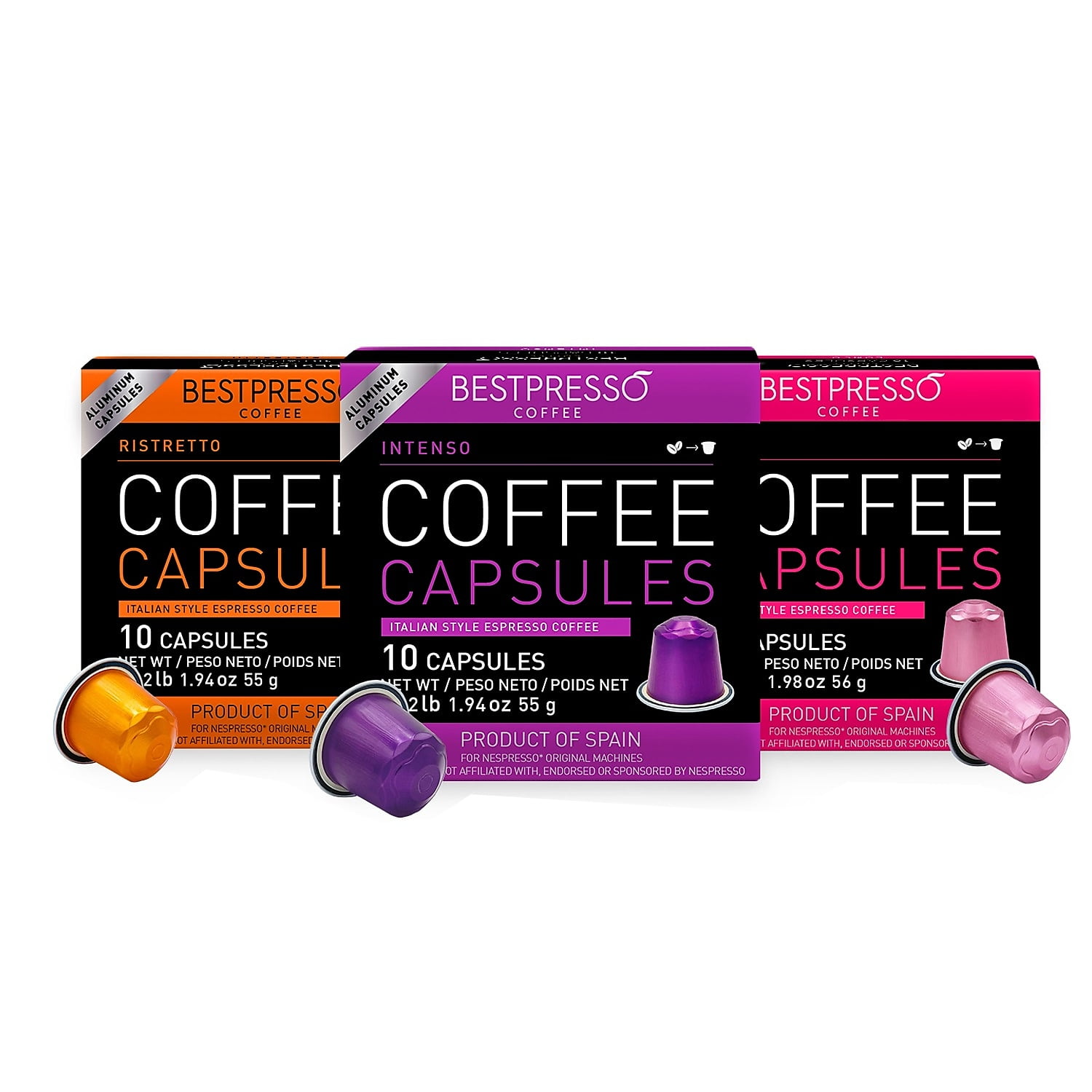 Espresso Variety (No Decaf) Fair Trade Organic 120 ct - Espresso Pods