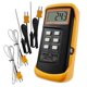thumbnail image 1 of Type K Thermometer With 1300c Thermocouple Sensor (c,f And K With 4 Thermocouples, 1 of 5