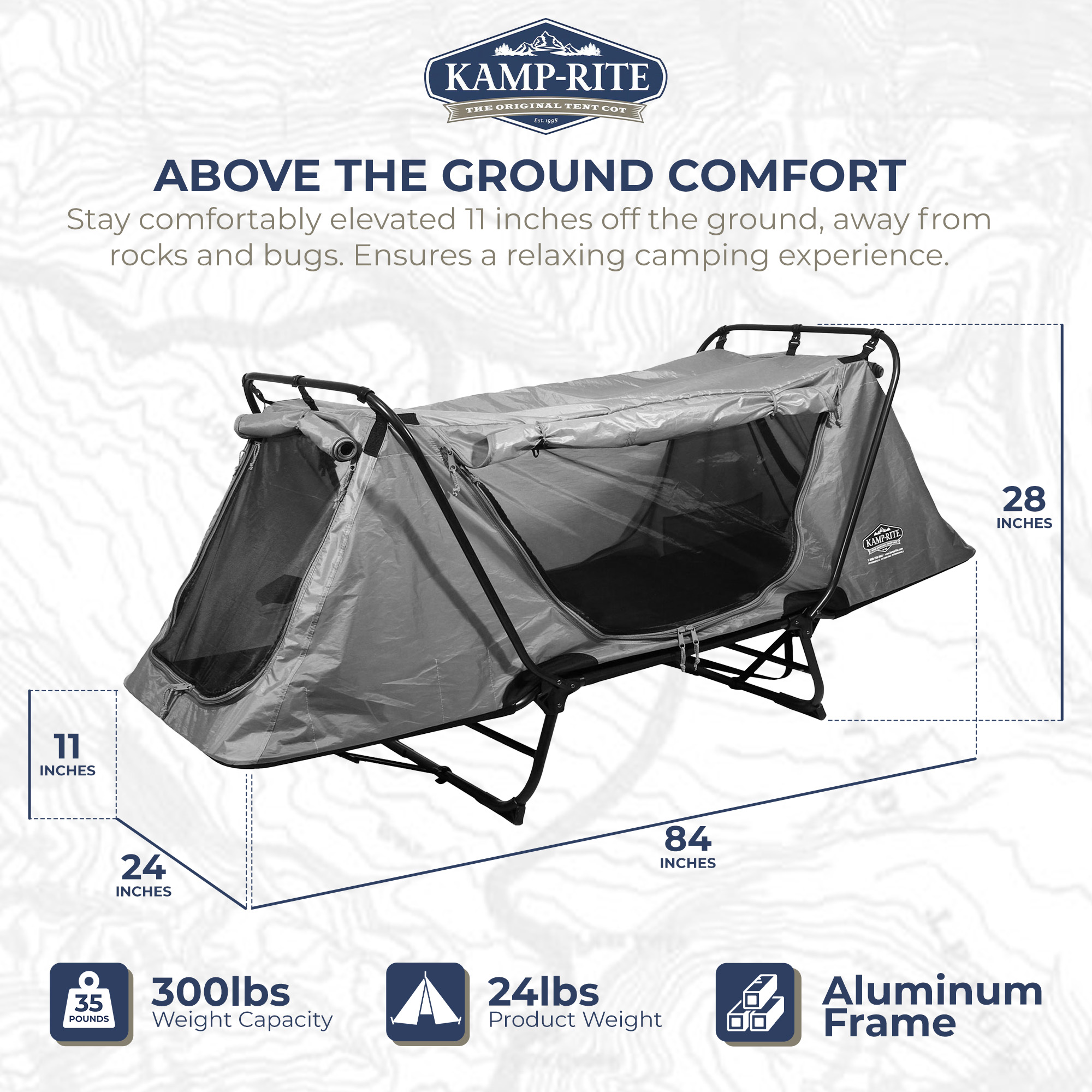 KAMP-RITE ORIGINAL TENT COT グリーン Anniversary Series Original Tent Cot Olive FREE SHIPPING
