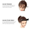 thumbnail image 6 of YATLTE Clip in Bangs, Human H Wispy Bangs Clip in H Extensions, Human H Wispy Bangs Clip in H Extensions, for women Fringe with Temples Hairpieces Faux Bangs for Daily Wear, 6 of 6