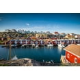 thumbnail image 2 of Bibikow, Walter 18x13 Gold Ornate Wood Framed with Double Matting Museum Art Print Titled - Sweden-Bohuslan-Smogen-Smogenbryggan-antique boat houses and fishing shacks, 2 of 4