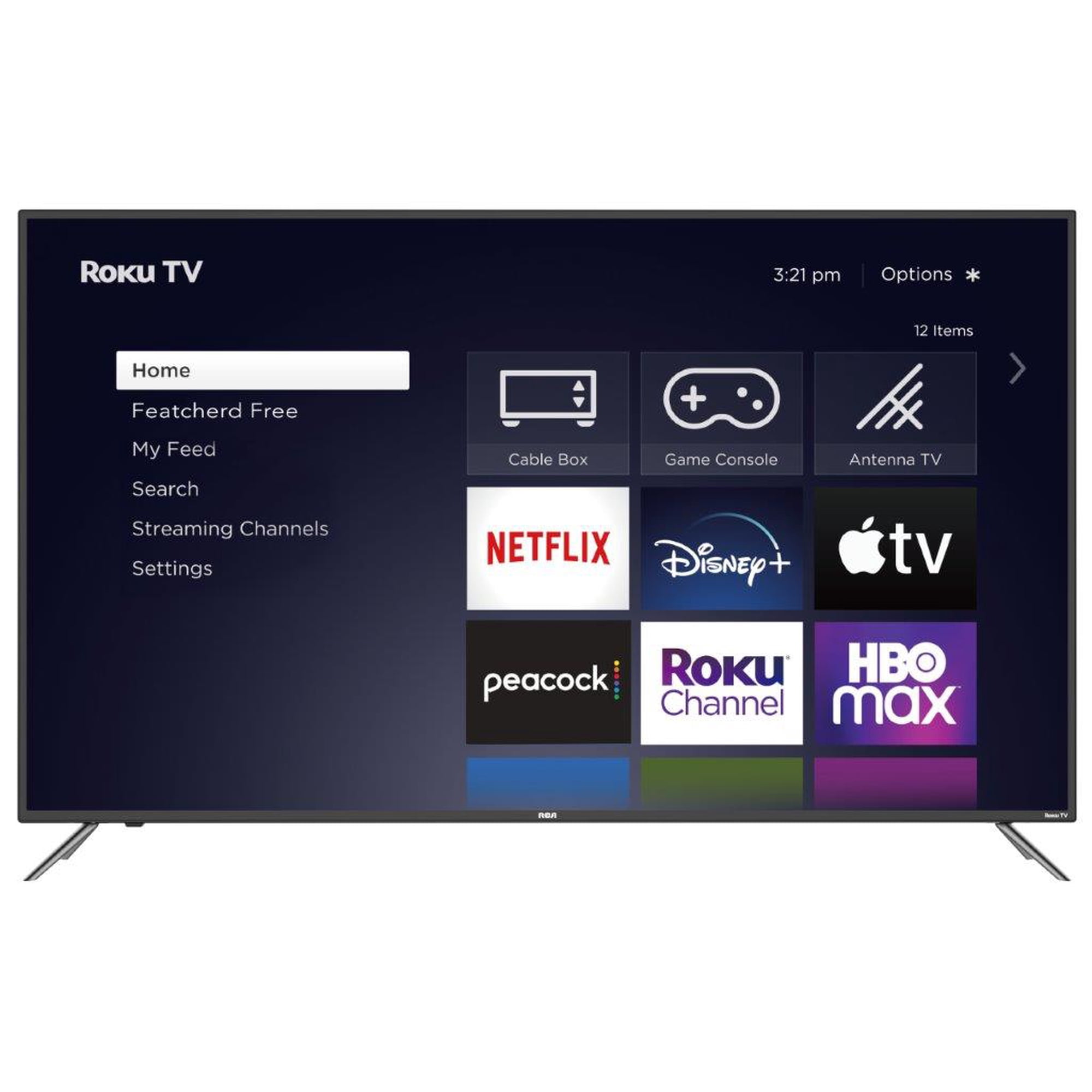 RCA 32" Class HD 720P Roku Smart LED Television, RTR3260-W, Black (New)