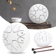thumbnail image 2 of Keenso Steel Tongue Drum Round Beginner Percussion Musical Instrument 6inch with Storage Bag,Percussion,Drum, 2 of 8