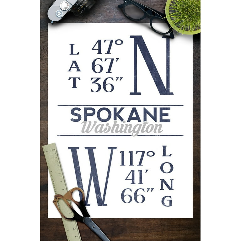 Spokane Print Black And White View, Spokane Wall Art, Spokane Poster,  Spokane Photo, Spokane Décor, Canvas Art Poster And Wall Art Picture Print